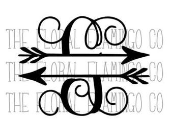 Split G Arrow Initial SVG