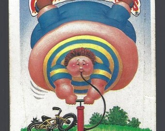 Vintage 1987 Topps Garbage Pail Kids Pumping Aaron Rare