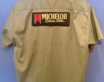 michelob ultra button down shirt