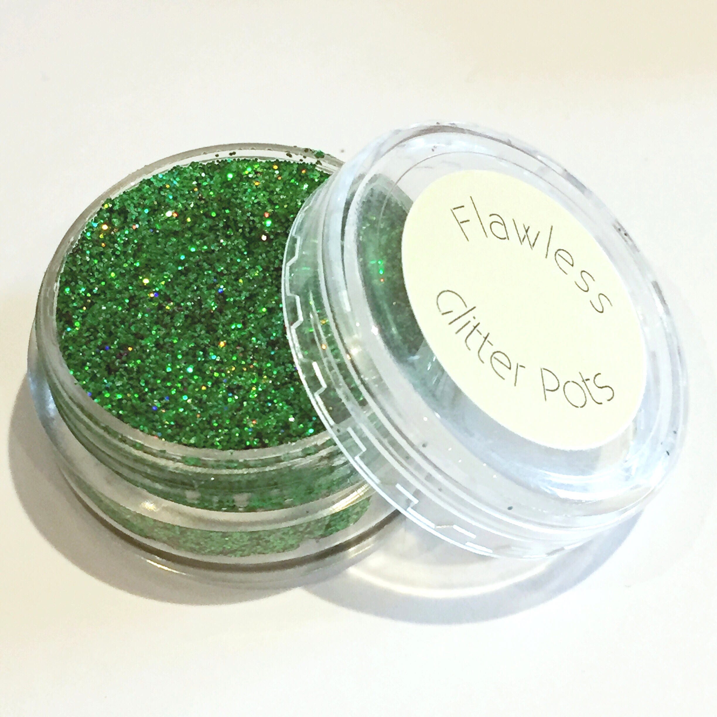Green Pressed Glitter Eyeshadow Pot Emerald City Glitter