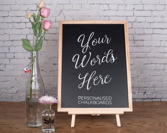 Personalised Wedding Chalkboard - Any Message