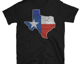 Texas Shape Flag Hurricane Harvey Unisex T-Shirt