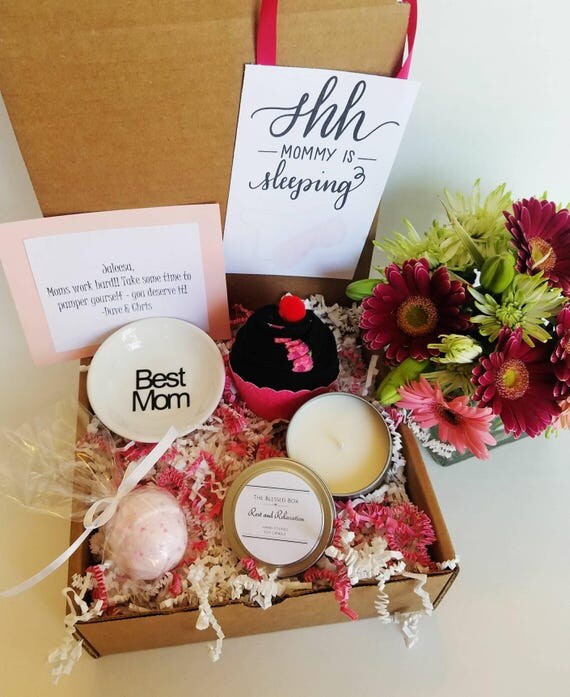 New Mom Gift Box. New Mother Gift Basket. Tired Mom Gift Box.