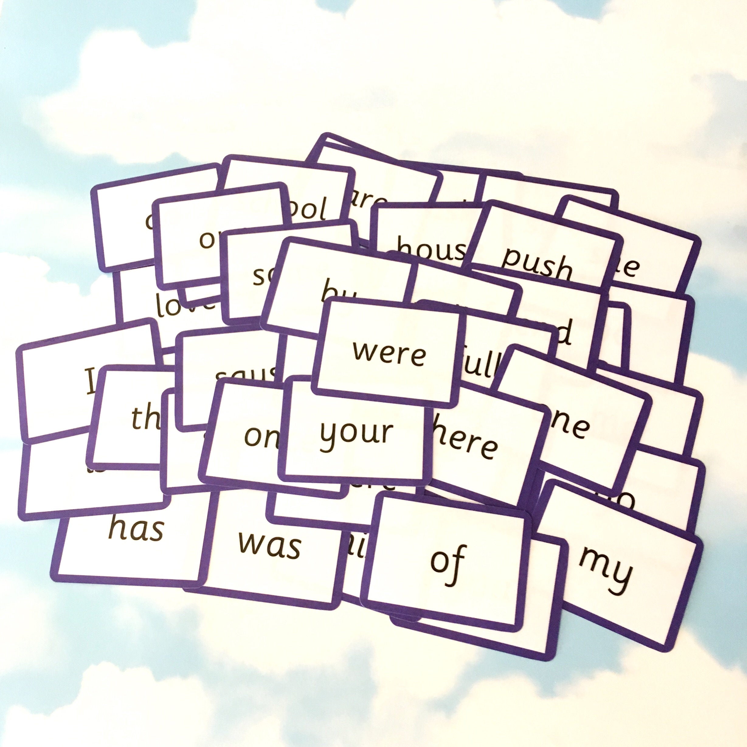 Year 1 Common exception words flash cards Phonics Key words