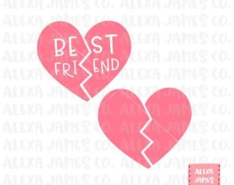 Download Split Heart SVG Detailed Valentine Ready to Personalize / JPEG