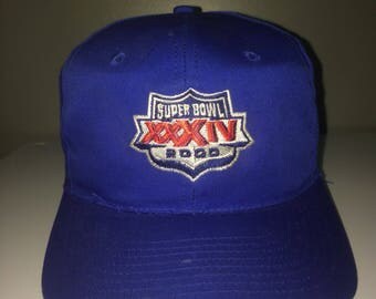 Vtg super bowl starter snapback hat