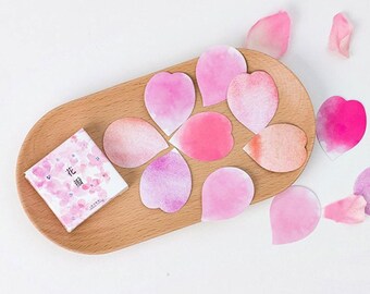 Petal stickers, pink flower Kawaii stickers, bullet journal accessories, planner stickers, stationary, journal stickers, Korean stationery