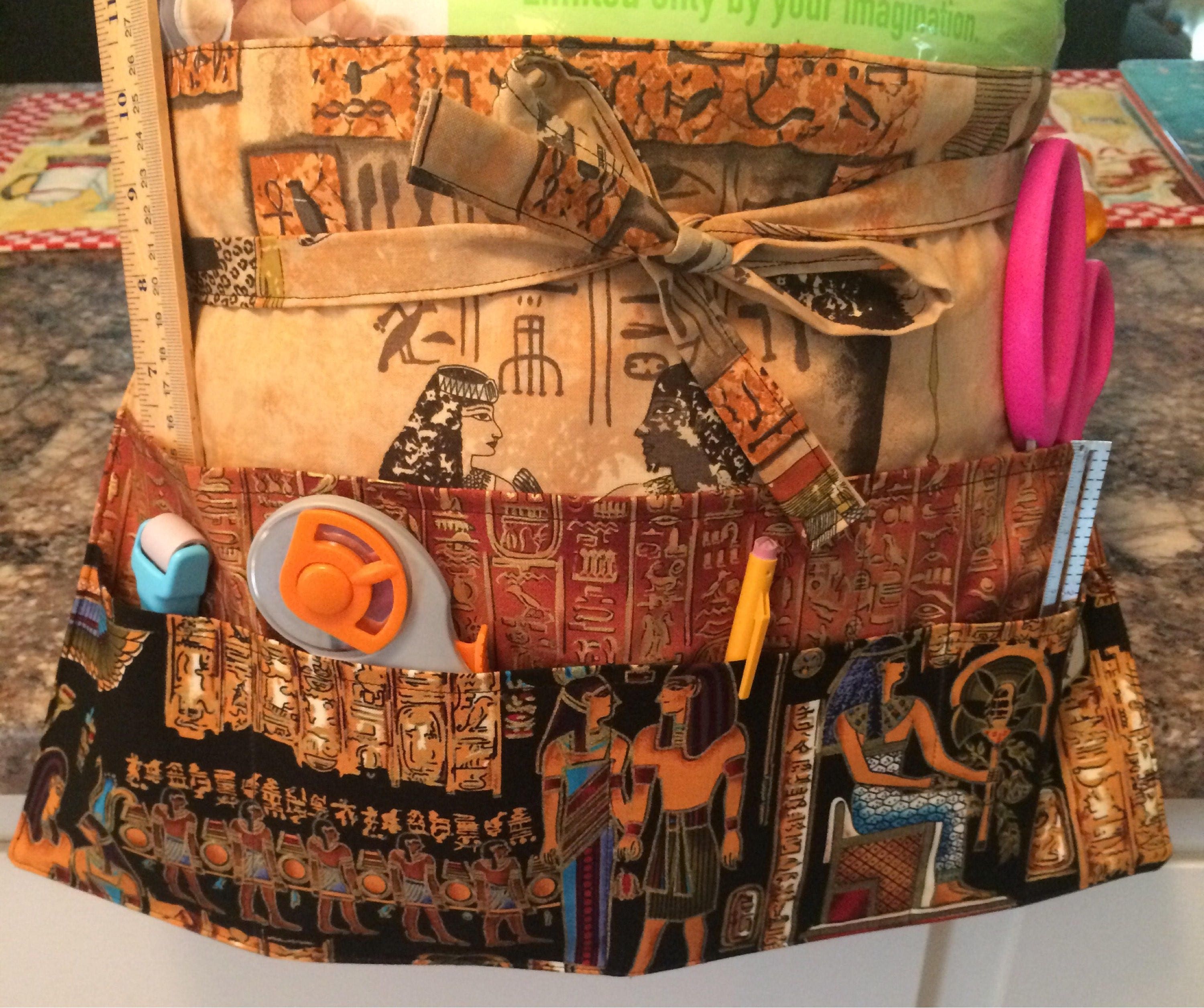 Ancient Egypt Waist Apron With Pockets for Crafting