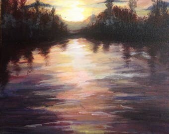 Sunset lake