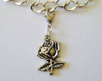 Rose Bouquet Charm For Bridesmaid, Purse Charm For Handbags, Beauty and The Beast Hen Party Favors, Stocking Gifts For Girls,