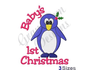 Babys First Christmas - Machine Embroidery Design