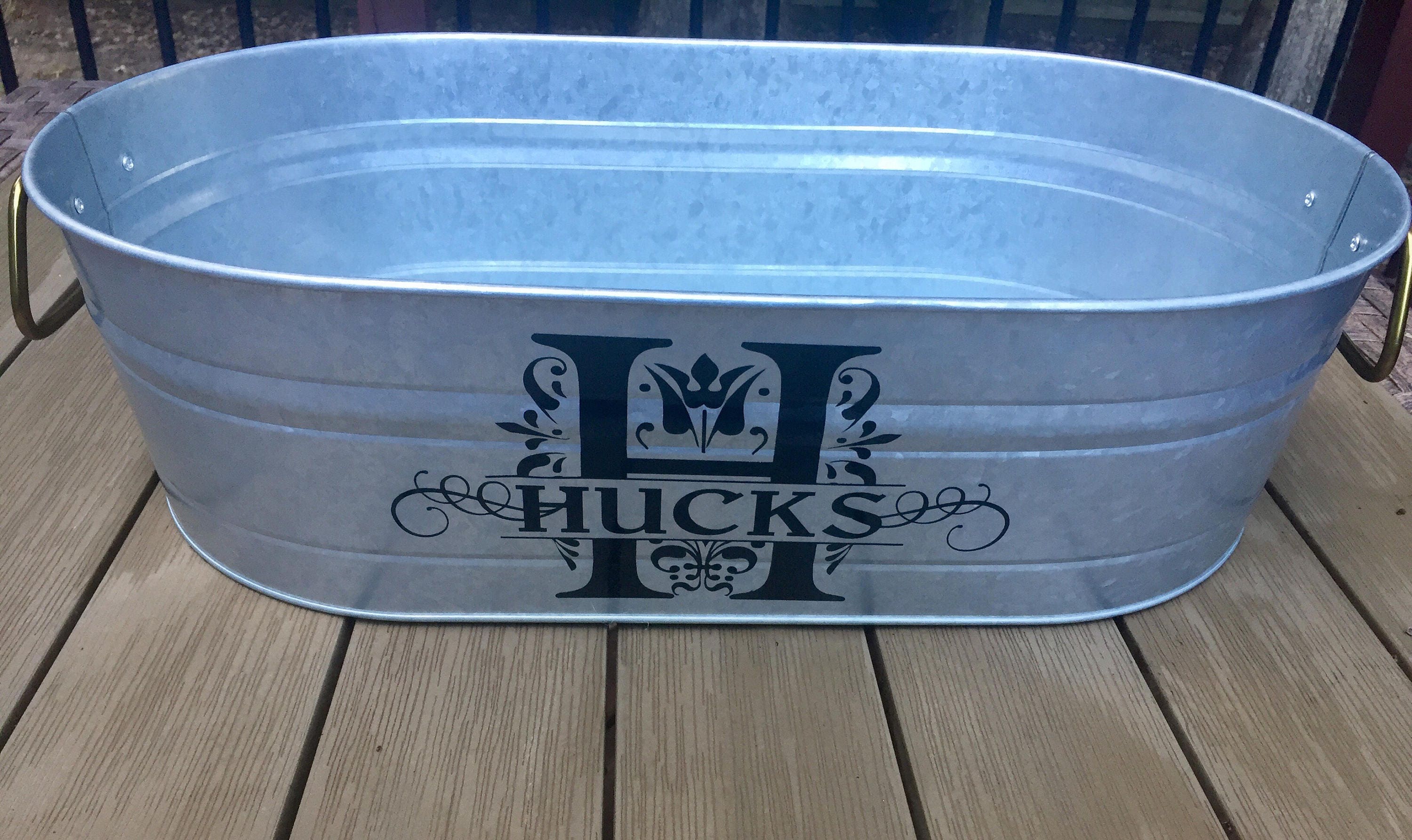 Personalized Oval Bin Beverage Tub