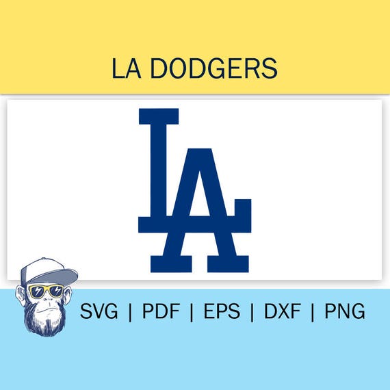 Download LA Dodgers Cut Files SVG Files Baseball Clipart Cricut Los