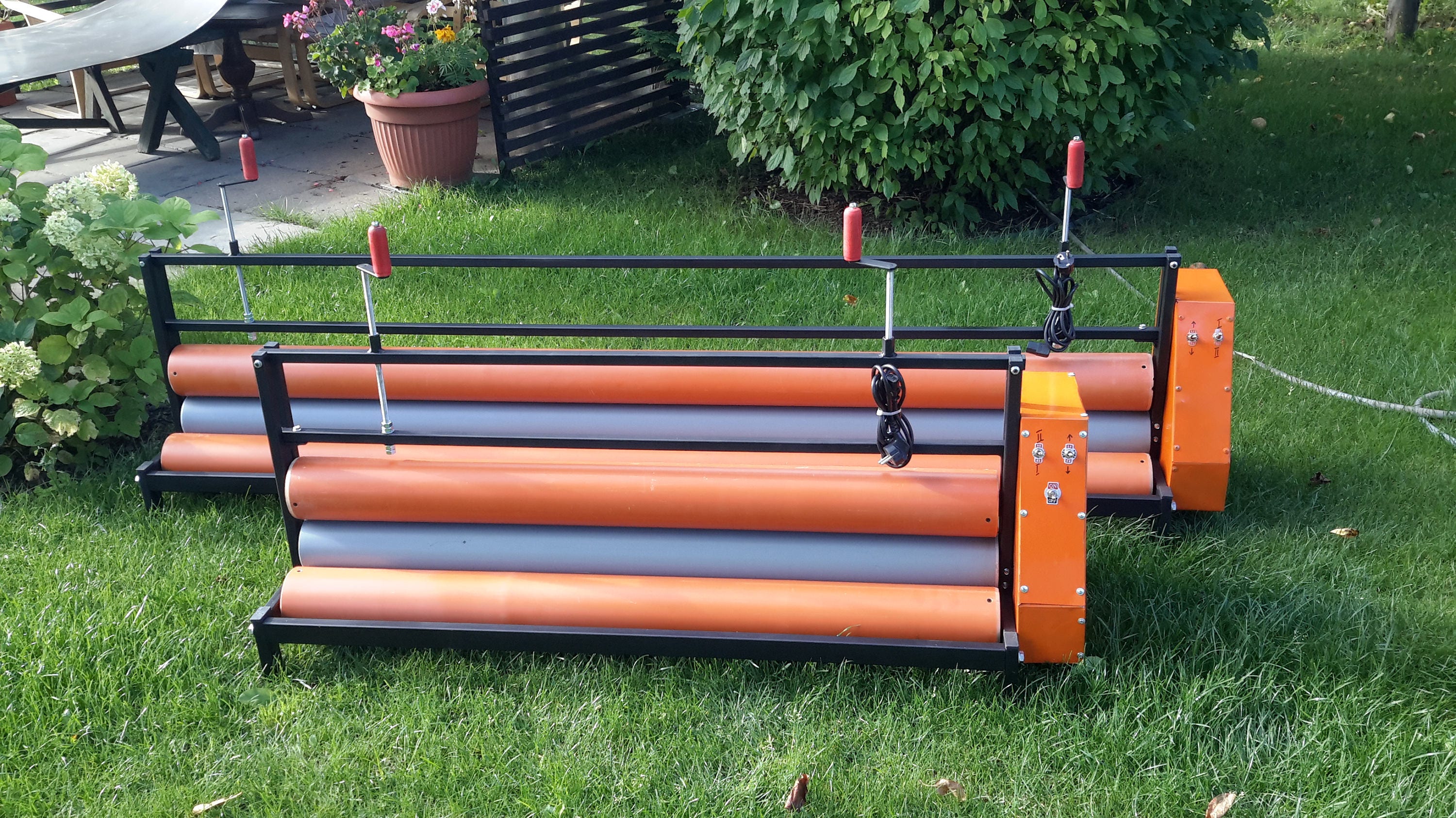 Wet wool felting roller machine