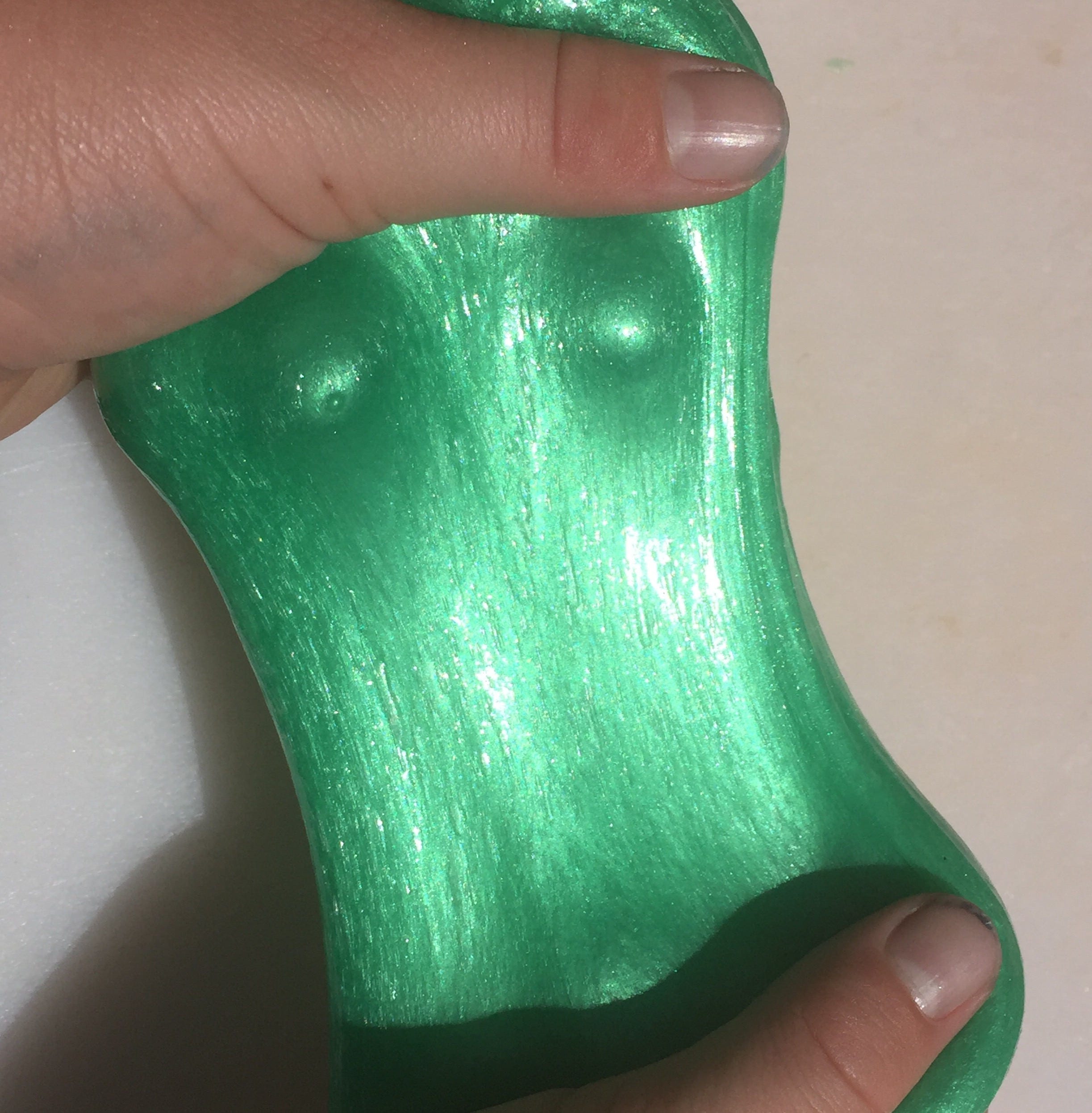 Emerald Slime Clear Slime Green Slime Soft and Stretchy