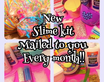 Slime kit of the month club!! Ill mail you our best and latest slime kits each month!! You will be the first to try it!!