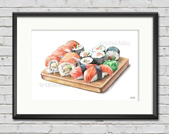 Sushi poster | Etsy