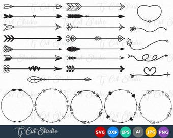 Arrow Circles svg, Arrow vector, Circles arrow svg, Arrow Monogram svg, Circle svg, Arrow frames svg, Arrow monogram frames