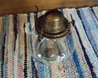 Glass Oil Lamp, Oil Lamp Base, Glass Lamp Base, Oil Lamp, Antique Lamp, Antique Oil Lamp, Oil Lamp Parts, Lamp Parts, Vintage Lamp