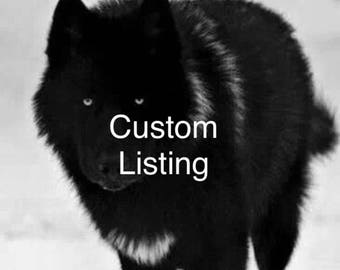 Custom Black Wolf Ears