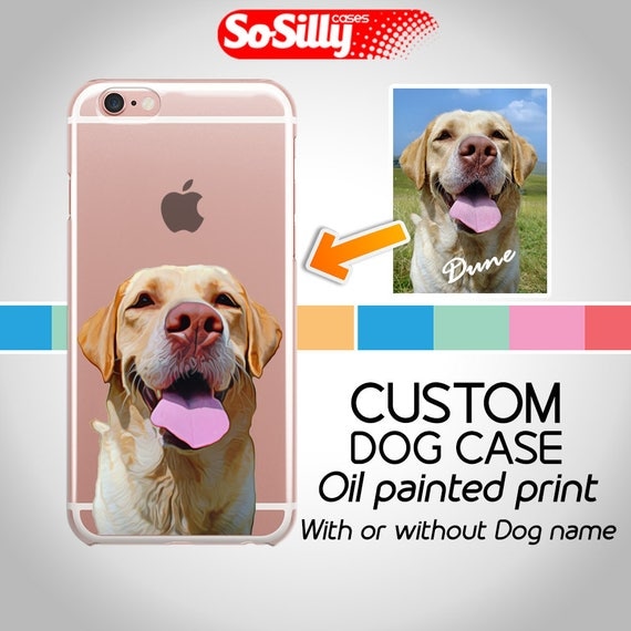 Custom Illustrated Dog iPhone case Personalized Dog phone