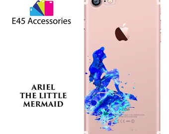 ARIEL The Little Mermaid Disney Watercolour Hard Case for iPhone 5S 5 SE, iPhone 6S 6 or iPhone 7