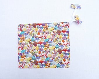 pochette tissu 22 x 17 cm original