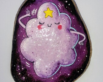 Adventure Time Lumpy Space Princess LSP Hand Painted River Rock