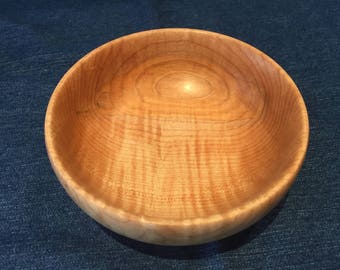 Figured Maple Wood Bowl