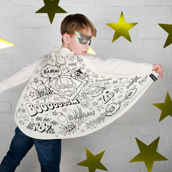 Superhero Cape <br> Fabric Coloring Kit