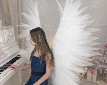 Angel Wings - Angel wings costume - Angel wings props  - Wings photo prop - White wings - Children's wings - Photo Prop - Photography Prop