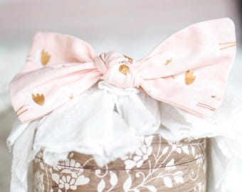 Fabulous Pink Flamingo Knotted Bow Headband
