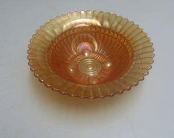 Carnival glass bowl (9 inches)