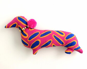 Cute Sausage Dog Decorative Pillow