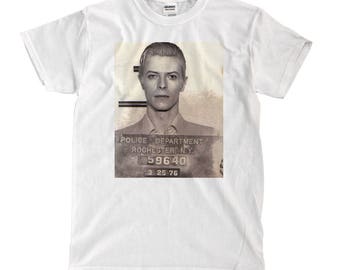 david bowie mug shot tshirt