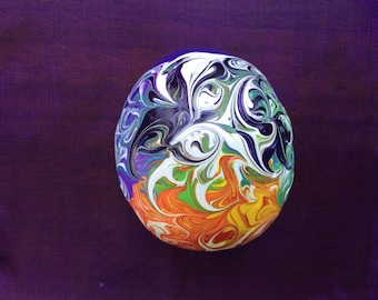 Hand Painted Stone, Hand Painted Rock, Meditation Stone, Chakra Colors, Rainbow Colors, Energy Art, One of a Kind