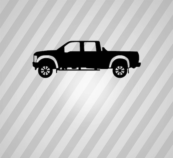Download pickup truck Silhouette Svg Dxf Eps Silhouette Rld RDWorks
