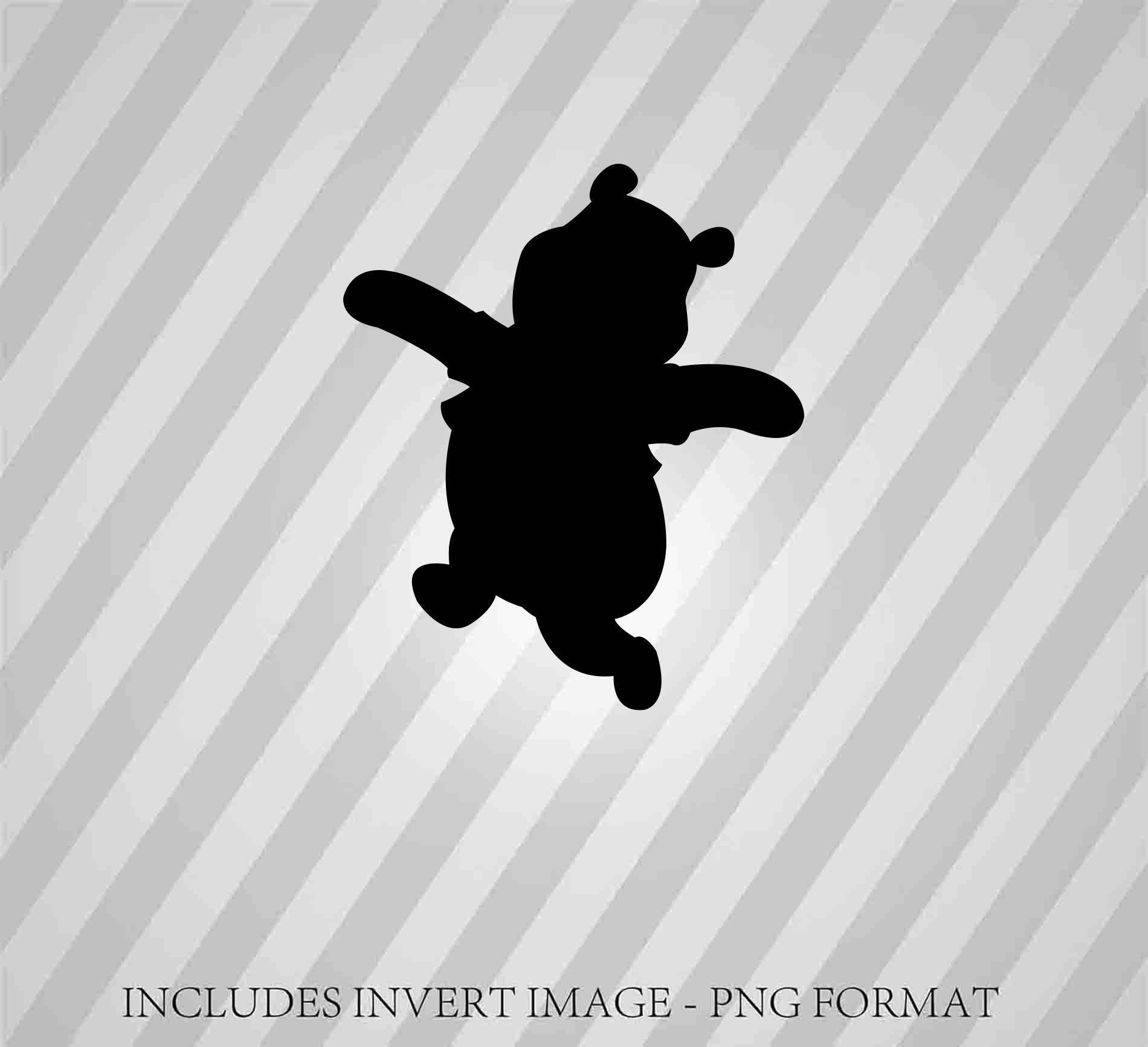 winnie the pooh Silhouette - Svg Dxf Eps Silhouette Rld RDWorks Pdf Png ...