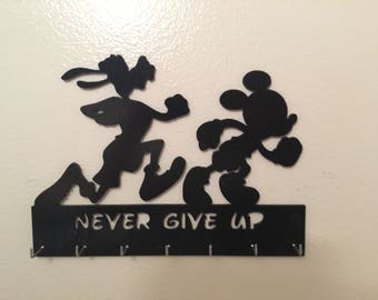 Disney running medal display