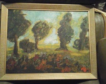 Vintage Oil Painting by listed artist Francis Focer Brown