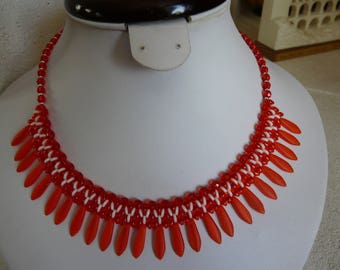 WOVEN WITH DAGGERS VITAMINEES BIB NECKLACE!