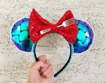 Ariel The Little Mermaid Inspired Ears - Mickey Disneyland Ears Headband