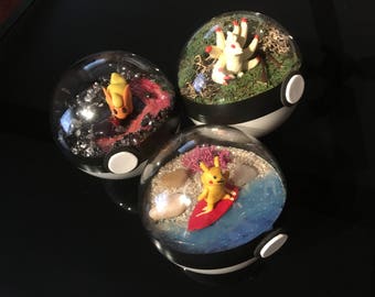 Custom made Pokeball Terrarium