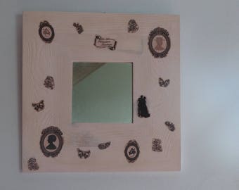 Vintage pink - shabby chic mirror