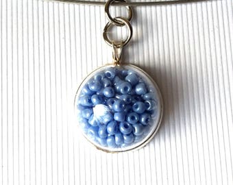 NECKLACE AND ITS HAND BLOWN GLASS PENDANT 20MM