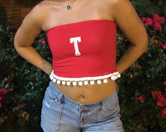 Temple University shirt game day/ tailgates tube top