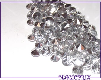 SET of 20 CABOCHONS round resin A SERTIR color translucent m177