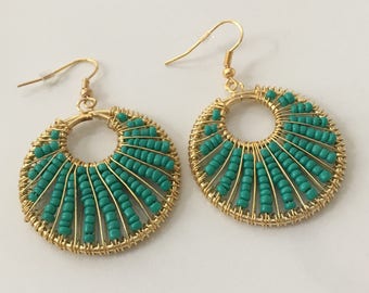 Aztec Gold Earrings