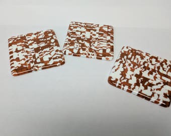 Fused glass coasters