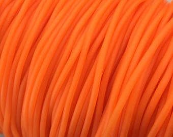 X 2 metre rubber buna cord 2mm orange ❤ ❤